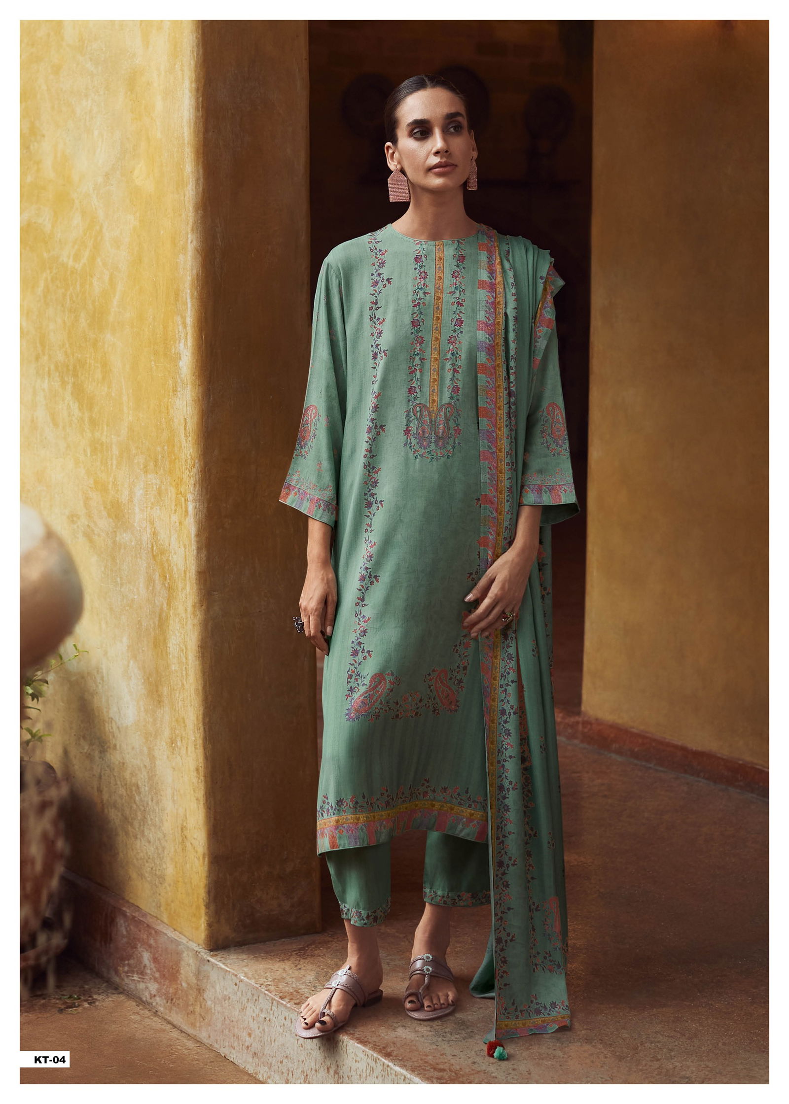 Kriti By Varsha Cotton Printed Embroidery Salwar Suits Wholesalers In Delhi
